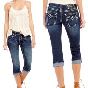 Miss Me CLASSIC COOL BIG STITCH CAPRI 25